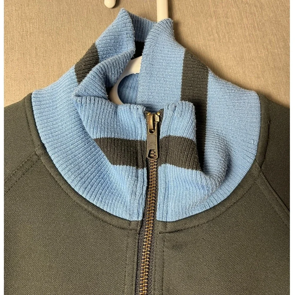 UNC Nike Track Jacket Mens S Grey Carolina Blue NCAA Basketball Full Zip/